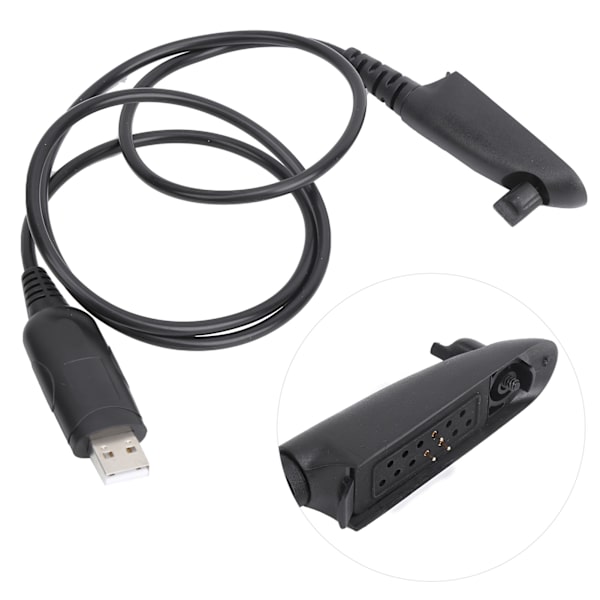USB Programmeringskabel 2-vejs Radioledning m/Software Passer til Motorola HT750 HT1250 GP328 GP330