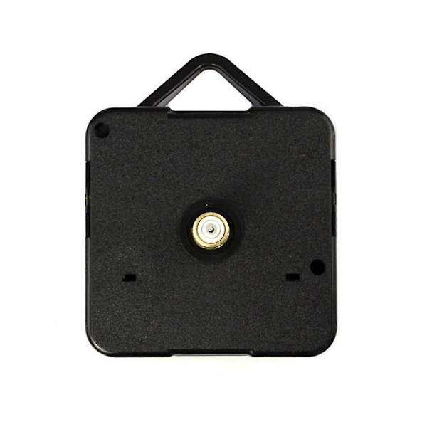 Batteridriven svart plastklocka, 5,5 x 3,8 x 5,5 cm