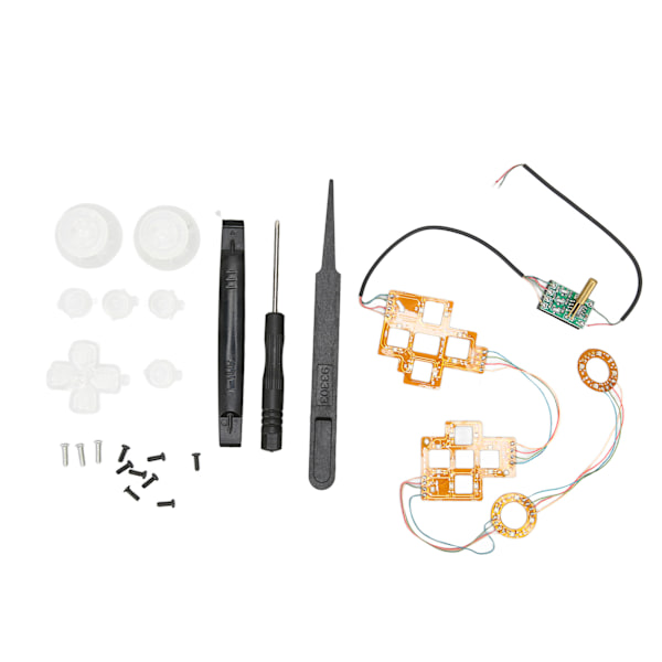 Ansiktsknapper LED-sett Profesjonelt DIY LED-belyst knappemodul for PS5-spillkontroller