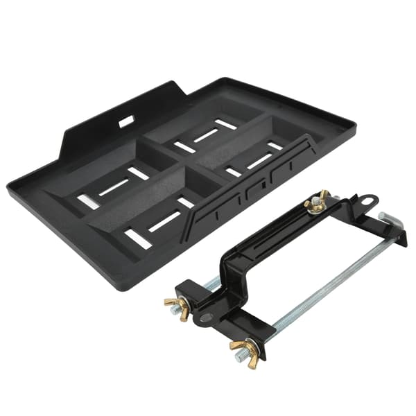 Batterifestebrakettsett med nedsenkede spor, solid konstruksjon for 27 30 31-seriens batterier