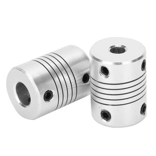 2 st axelkopplingar flexibel kodare aluminiumlegering koppling stegmotor DIY 3D-skrivare 5x8 mm