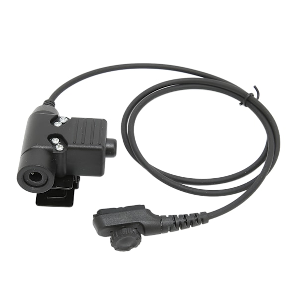 U94 PTT-headset-system 7,1 mm plugg teleskopisk 2-vägs radiohörlur med adapter för PD‑780 PD‑785 PD‑788 PD‑780G PD‑785G