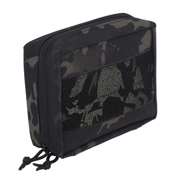 Camouflage Molle Medicinsk Taske Multipel Montering System Vildmark Overlevelse Nødsituationer Opbevaringspose Sort CP