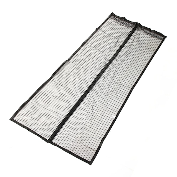 Dörrnät Andningsbart Förhindrar Insekter Fleranvändbart Mjukt Självstängande Skärmdörrskydd Gardin Svart 90x195cm/35.43x76.77in