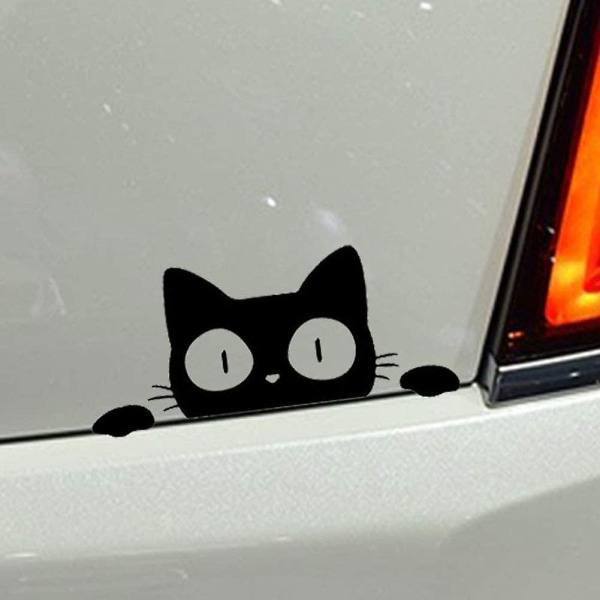 Musta kissa ja eläin vedenpitävät autotarrat (2 kpl)