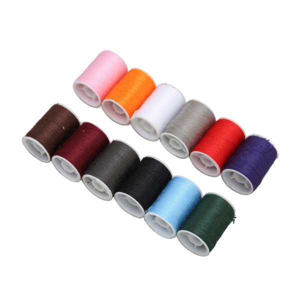 12 st Sytråd Polyester Färgglad Hushållsbroderitråd Handsömnadstråd