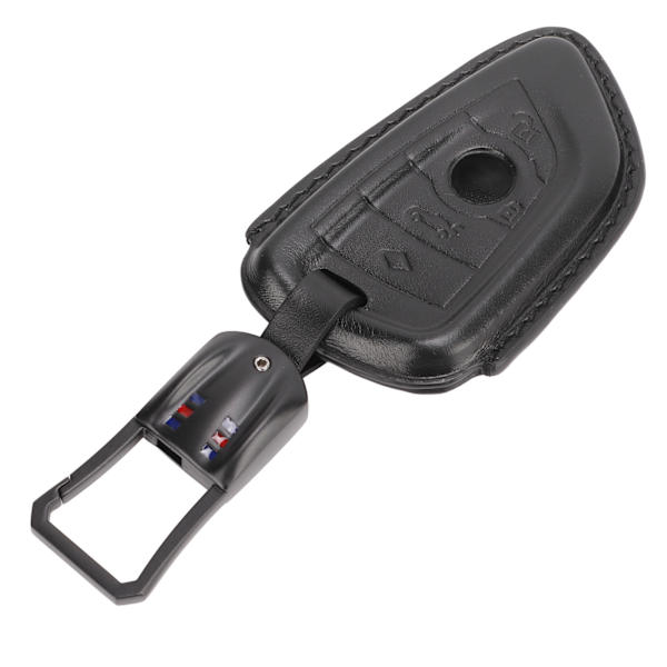 Läder 4 knappar smart bilnyckel fob cover fjärrkontrollskydd för X1 X2 X3 X5 X6 2 5 6 7 serie