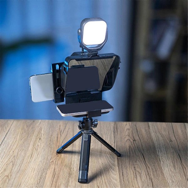 Bærbar teleprompter til smartphones med fjernbetjening