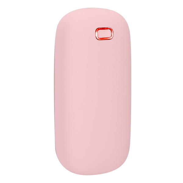 Mini Bärbar USB laddning Dubbelsidig termostatisk elektrisk handvärmare (rosa)