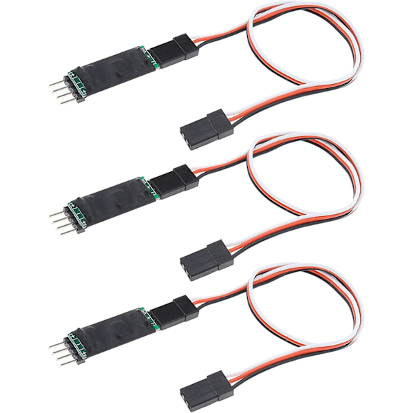 3st Tredje Kanal Bil Strömbrytare Kontroller Sladd Fjärrkontroll Modell Lampa Belysning Mottagare Kabel