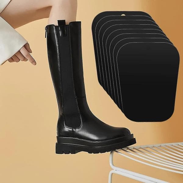 8 Pieces Boot Trees, Black Boot Shapers, Reusable Shoe Holders, Plastic Shoe Trees, Tall Boot Holder for Women and Men