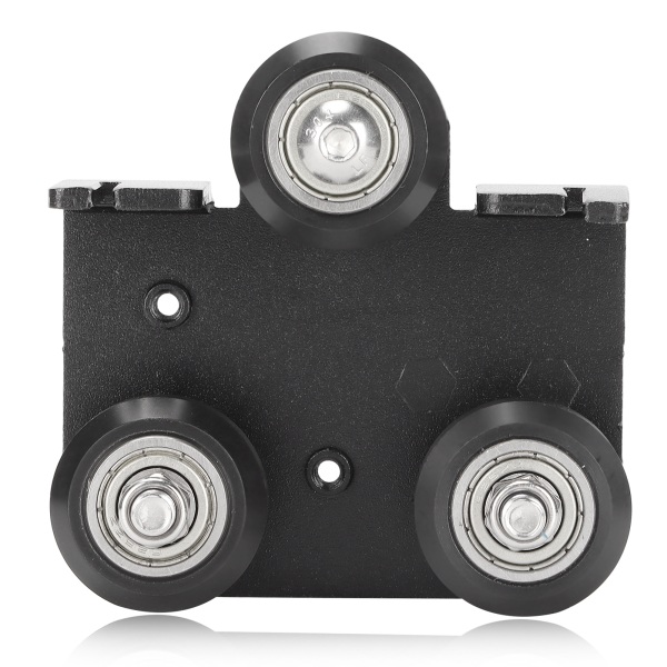 3D-ekstruderbakstøtteplate V-spor Aluminiumsekstruderingsramme Svart ekstruderstøttebakplate for Ender 3 for Ender 3s