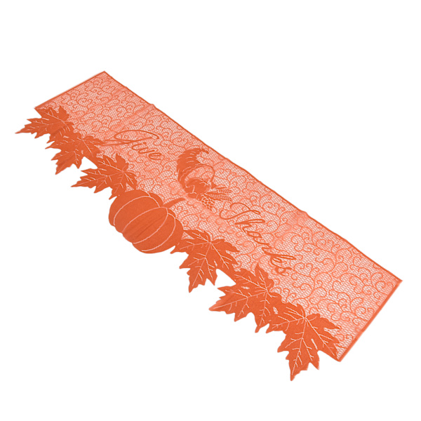 Thanksgiving bordslöpare premium polyester slät yta mjuk textur hög hållbarhet Thanksgiving eldstadssjal