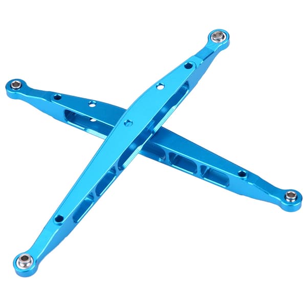 Bageste nedre chassisforbindelse i aluminiumslegering til Axial Rock Racer 90026 RC-bil (blå)
