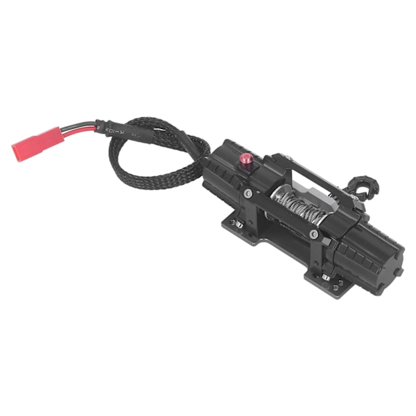 RC-vinssi, alumiiniseos, sähköinen kaksimoottorinen simuloitu vinssi Axial SCX10 90046 D90 1/10 RC-autoon, 6-8 V, musta