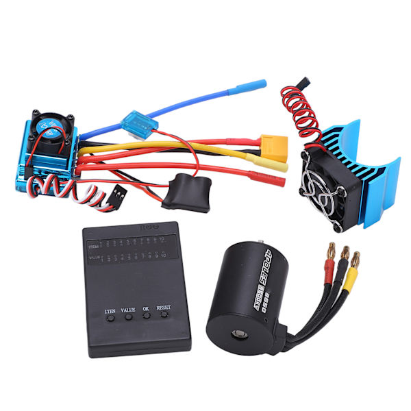3650 3600KV Harjaton moottori Professional Combo -moottori ESC Combo 4mm banaaniliittimellä 1/10 1/8 RC-autolle