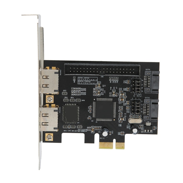 Adapterkort PCIe til SATA ESATA IDE PCB Network Converter Datamaskinvare med driver-CD