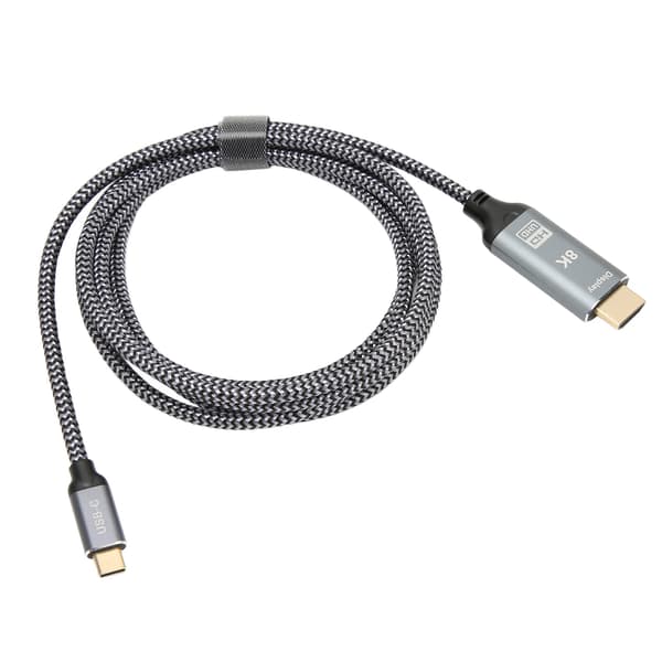 8K USB C till HD Multimedia Interface Adapterkabel Hane till Hane USB3.1 Typ C till HD Multimedia Interface Kabel