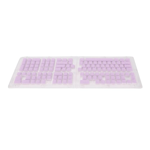PBT Pudding Keycaps 129 Taster Translucent OEM Høyde Doubleshot Injeksjon DIY Keycaps For Mekaniske Tastaturer Lilla