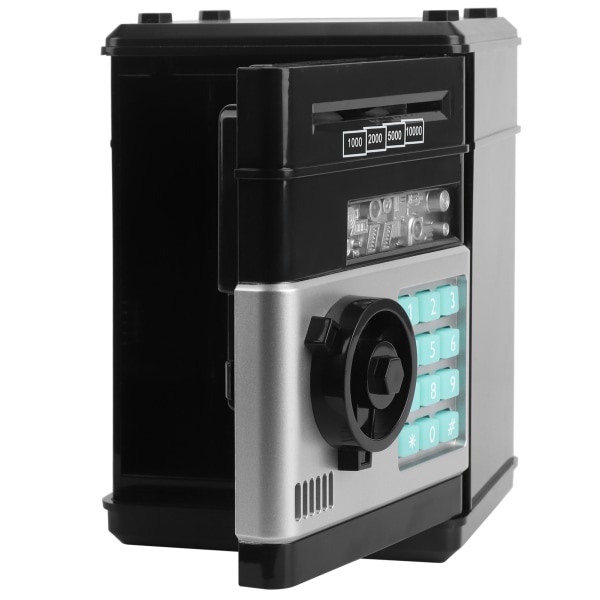 Elektronisk sparegris Simulering ATM Passord Pengeboks Pengemynter Spareboks Gave til KidBlack