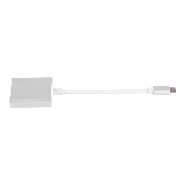 USB 3.1 Typ C till VGA Videoadapter Omvandlarkabel Kontakt Silver