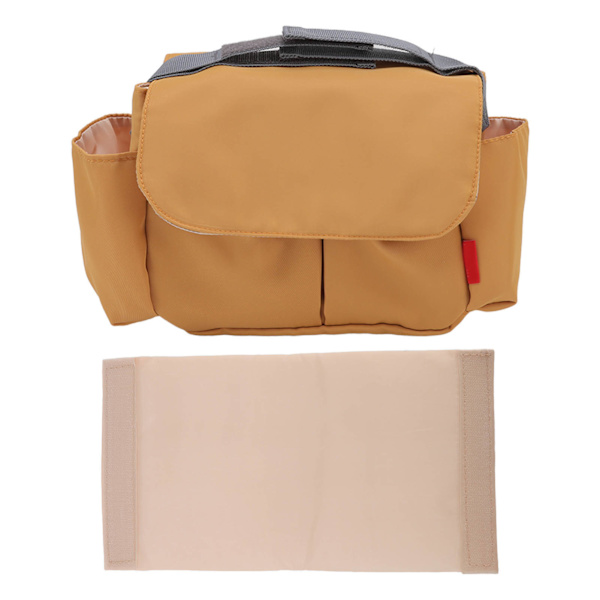 Baby Vogn Organizer Multifunksjonell Vanntett Nylon Vogn Bag Organizer Stor Kapasitet Vogn Organizers Gul