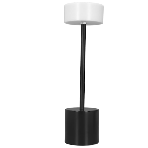 Sladdlös bordslampa med touch-kontroll, steglös dimning, 3 ljuslägen, 2000 mAh USB-laddning, LED-skrivbordslampa för sovrum, kontor, svart