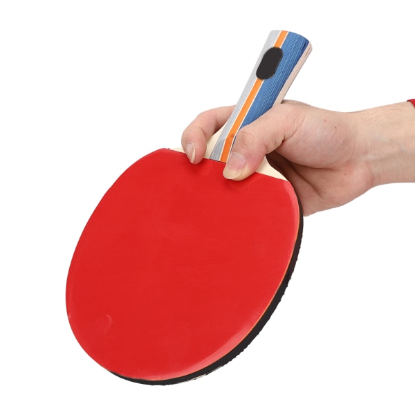 2 STK Bordtennisracketer omvendte gummipadler med 3 pingpongballer (tilfeldig farge)