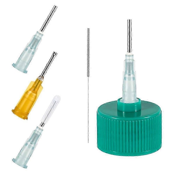 41 stk. Præcisionsapplikatorhætter sæt, Præcisionsspids applikatorhætter kompatible med 2oz akrylmalingflasker Præcisionsflaskehætter
