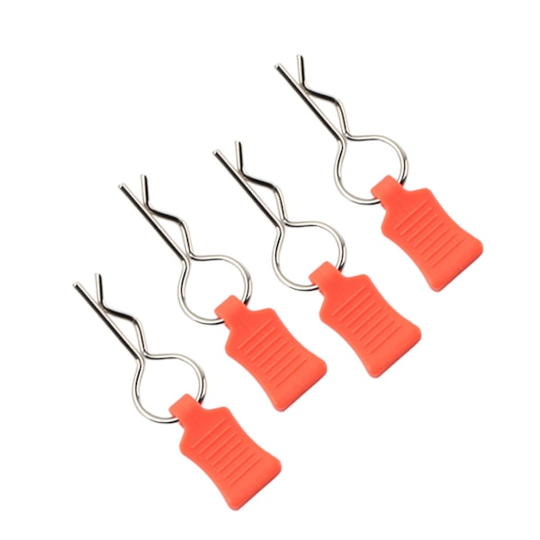 1/5 1/8 RC-bilkarosseri-klämma stiftfäste set tillbehör delar passar för Traxxas (orange)