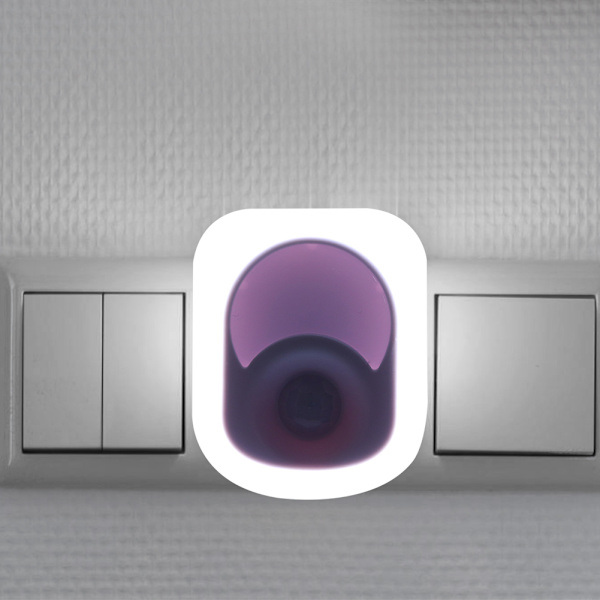 2W LED Infraröd Induktionslampa PIR Sensor Nattlampa för Sovrum EU-kontakt 220V-240V