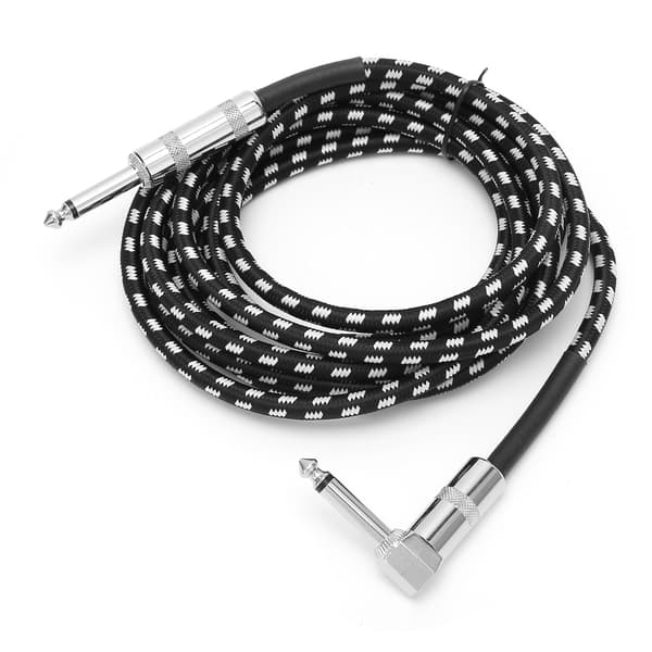 JORINDO 6.35MM Hane Huvud Ljud Gitarrkabel Elgitarr Förstärkarkabel 1/4 Tum Instrumentkabel 3 M