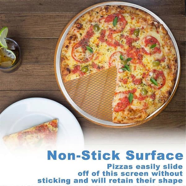 Pizzapande, sæt med 6, 20 cm, lavet af sømløst aluminium.