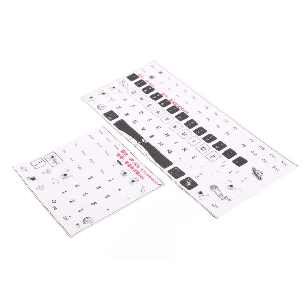 2 st Tangentbordsdekaler Universal Desktop Computer Mekanisk Gaming Ersättning Tangentbord Keyboard Matte Stickers