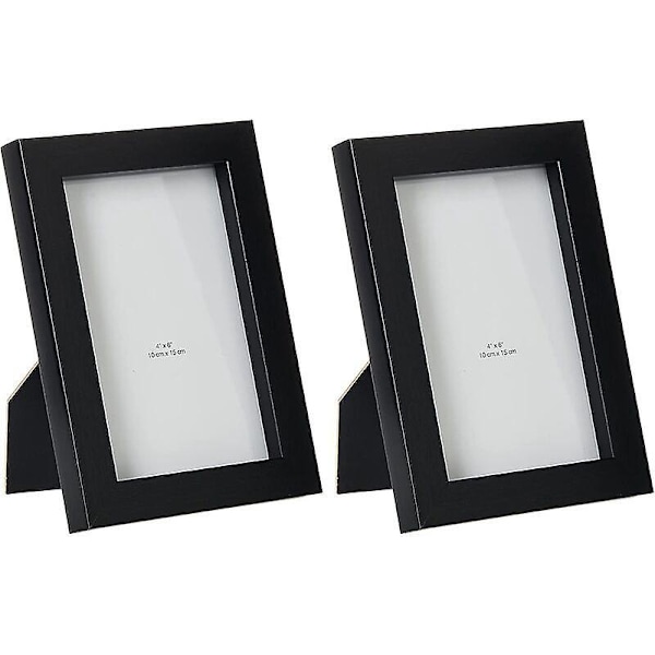 Fotoram 10 x 15 cm Svart Set om 2