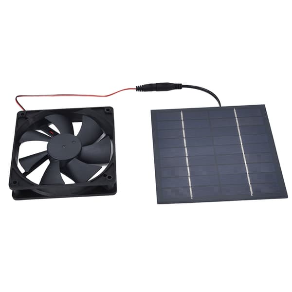 Solcelledrevet Udstødningsventilator 10W Enkelt Ventilator Vandtæt Solpanel Ventilatorsæt til Hønsehuse Drivhuse