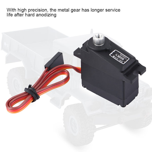 Vattentät 17g Digital Servo Metal Gear för WPL1625 RC Fjärrkontroll Truck Part Tillbehör