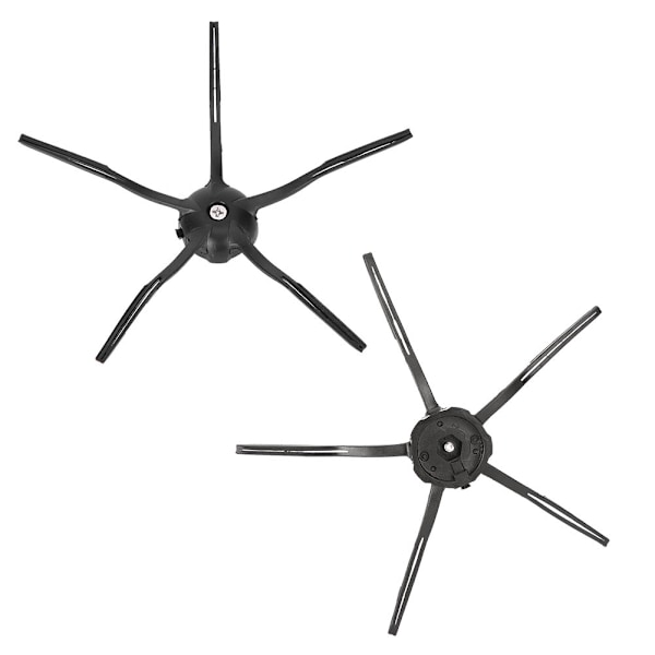 2 st Sidoborstar Ersättningstillbehör för XIAOMI Roborock S6 S5 E35 E2 Sopa Robot Svart