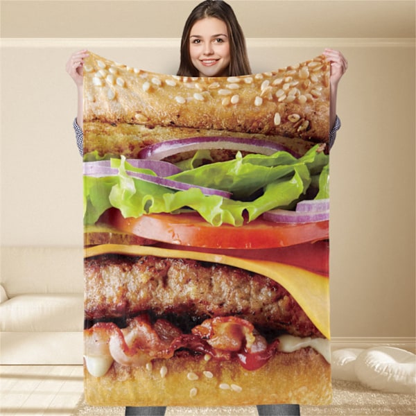 Polyester Teppe Mykt Lett Kast Teppe Komfortabelt Flerbruks Til Hjem 80x100cm/2.62x3.28ft