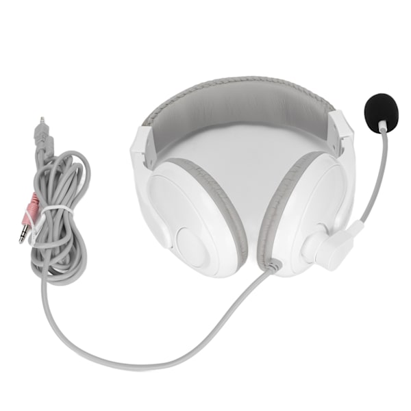 BH3688 Langallinen kuulokemikrofoni 3,5 mm Hybridi Monitoimipistoke Omnidirectionaalinen Mikrofoni Tukee XBOXia PS4:lle Valkoinen