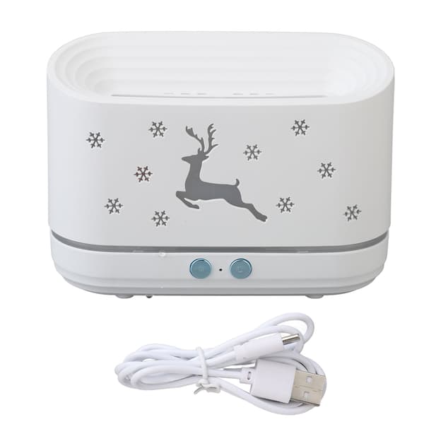 Flammemønster Luft Aroma Diffuser Luftfukter Stor Kapasitet Tank Stille Automatisk Luftfukter Hjemmedekorasjon 5V 2A