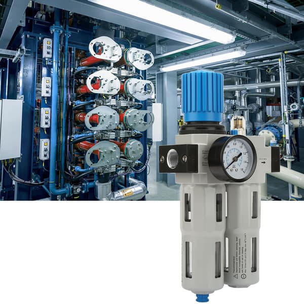 FRC-1/2-MIDI G1/2\" ilmakompressorin suodatin öljy-vedenerotin ansalla säätömittarilla