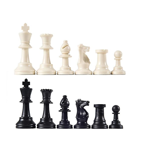 Högkvalitativt schackset i medeltida stil - 64mm