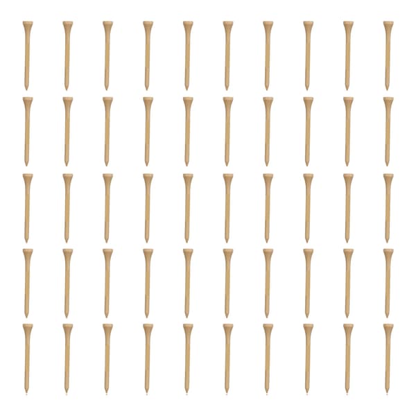 50 stk Golf Tees Professionelle Stærke Udskiftnings Træ Golf Tees til Golf Tilbehør 70mm/2.76in