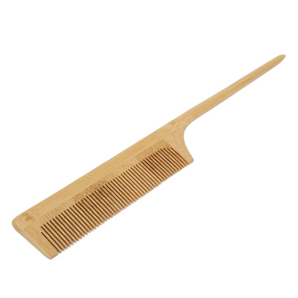 Bamboo Beard Comb Professional Home Kampaamo Pehmeät hampaat Hiusten irrotuskampa muotoilutyökalu miehille naisille