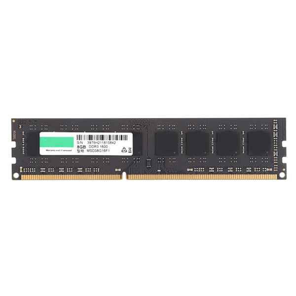 Desktop-hukommelse DDR3 1600MHz 8G 240Pin Computer RAM-hukommelsesopgraderingsmodul til Intel til AMD