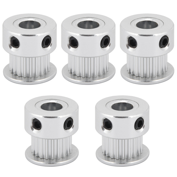 5 st 2GT synkrona kuggremshjul 20 tänder 6,35 mm hål för 3D-skrivare