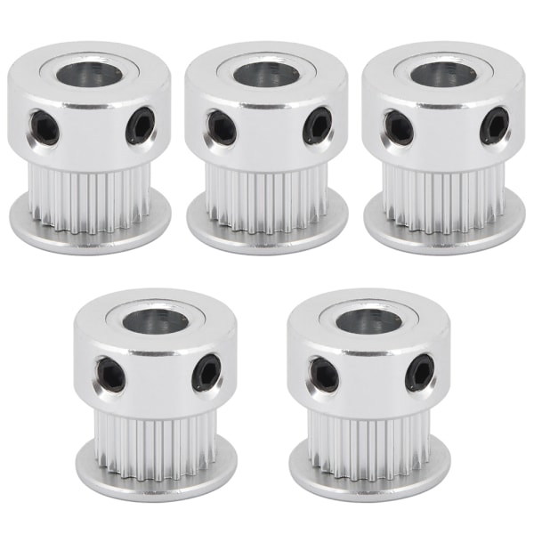 5pcs 2GT Synchronous Timing Belt Pulley Gear 20 Teeth 6.35mm Bore for 3D Printer