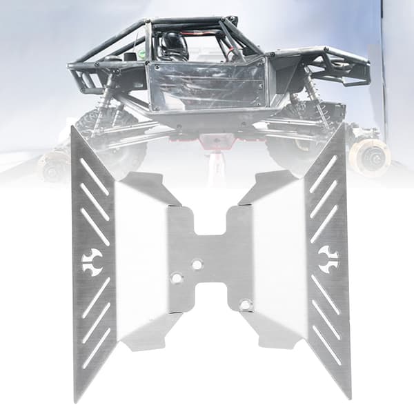 Beskyttelsesplade til chassis i rustfrit stål, der passer til Axial Capra AXI232006 RC-biltilbehør