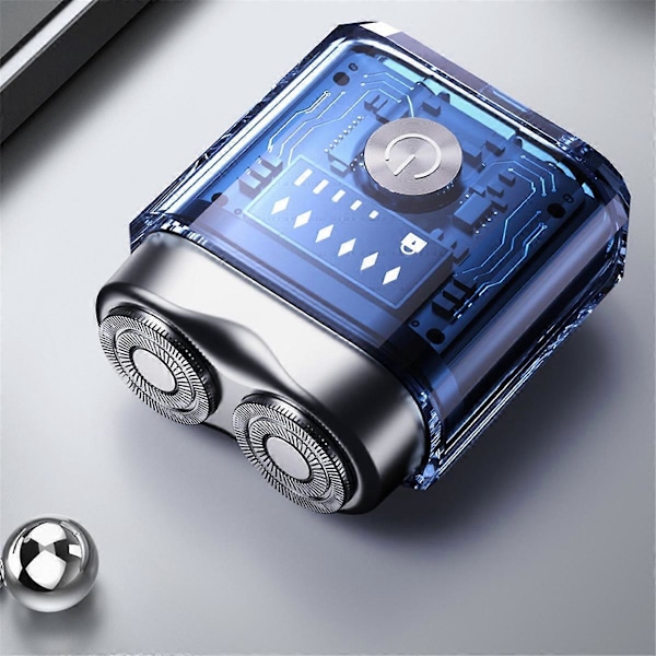 Ny Elektrisk Rakapparat Mini Transparent Tvåvägsrakapparat Portabel A